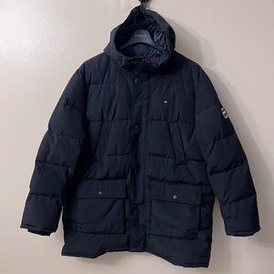 Tommy Hilfiger Men's Coat Ultra Loft Insulation Wind Resistant Hooded Size XXL